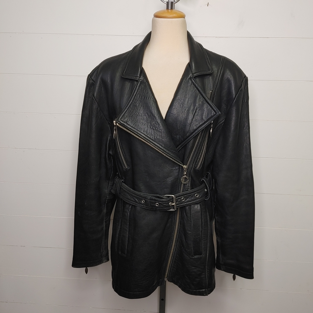 Vintage 90's Lamb Leather Jacket Size M/L